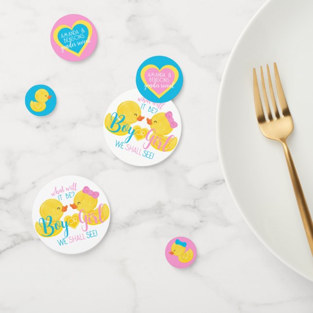 Decorative Tabelle für das weibliche Geschlecht Konfetti (Gruppe)