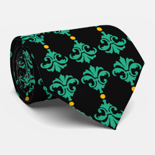 Decorative Verziert Damask Stripe Krawatte