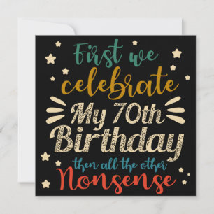decorative vintage awesome 70th birthday save the date