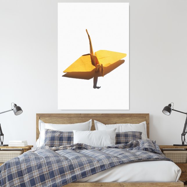 decorative wall art lucky origami crane leinwanddruck (Insitu (Schlafzimmer))