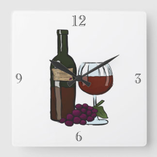 Decorative Wall Clock for your kitchen. Quadratische Wanduhr