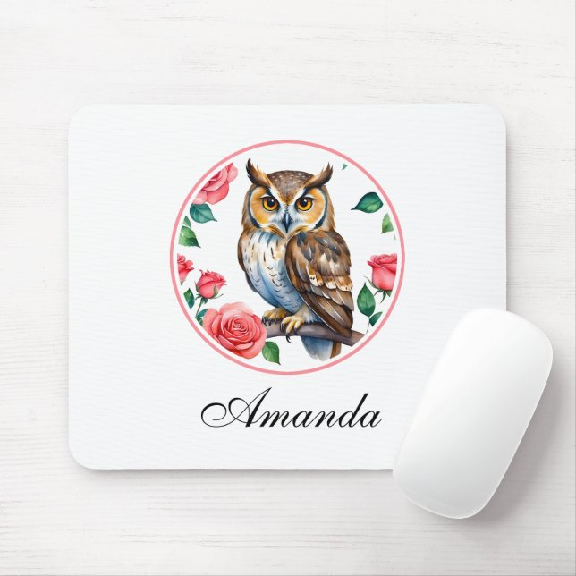 Decorative Wasserfarbe mit Rose Mousepad (Mit Mouse)