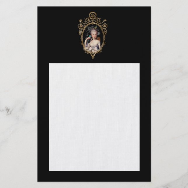 Decorative young Marie Antoinette Briefpapier (Vorderseite)