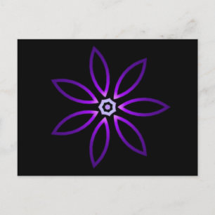 Decorative Zwei-Tone-Kaleidoskop Postkarte