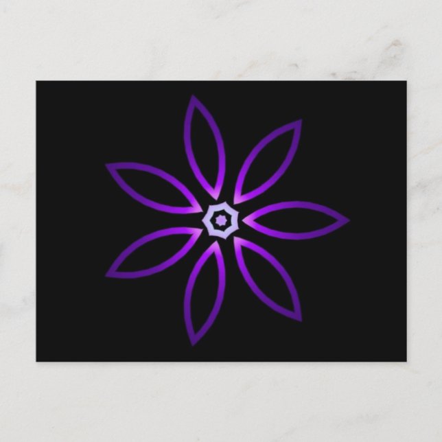 Decorative Zwei-Tone-Kaleidoskop Postkarte (Vorderseite)