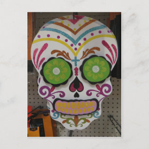Decorierter Schädel Postkarte