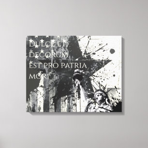 Decorum Est Pro Patria Mori Patriotische Freiheit Leinwanddruck