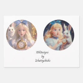 Decoupage 12inch Runden Fantasyland Wonderland Geschenkpapier Set