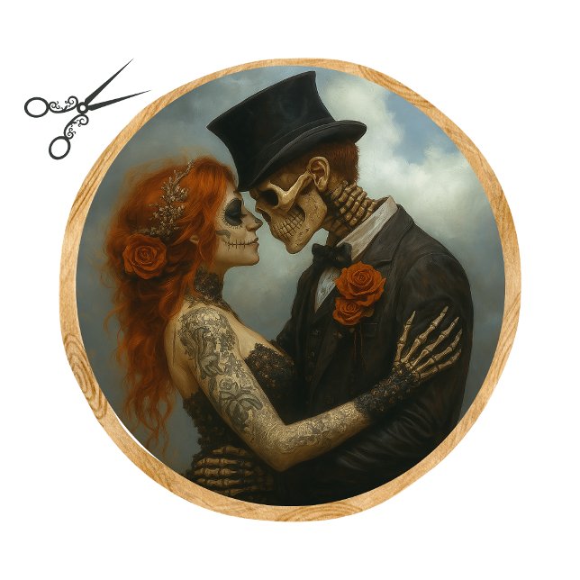 Decoupage 2 Skeleton Lovers Getting Married  Seidenpapier (Von Creator hochgeladen)