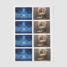 Decoupage 3" Snow Globe & Frame 4x3"-10x14paper Seidenpapier