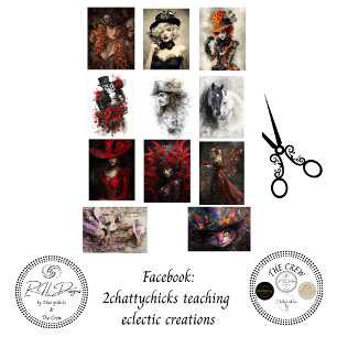 Decoupage 5x7 Steampunk Narren Piraten & Mehr Seidenpapier
