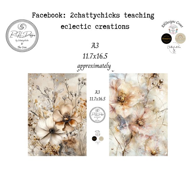 Decoupage A3 Botanische Kunstdesigns  Seidenpapier (Von Creator hochgeladen)