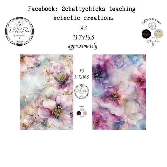 Decoupage A3 Florale Botanik Scrapbooking Seidenpapier (Von Creator hochgeladen)