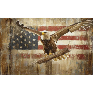 Decoupage Adler Flagge - Frei im Geist zum 4. Juli Seidenpapier