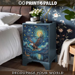 Decoupage - Adler in einer Welt des Van Gogh - Seidenpapier<br><div class="desc">Entdecken Sie den Reiz der Natur mit unseren exklusiven Tiermotiven-Dekobildern. Von den majestätischen Elefanten bis zu den zarten Schmetterlingen, jedes Design erfasst die Schönheit und das Wesen dieser Tiere. Ideal, um Ihren Projekten eine Touch natürlicher Eleganz hinzuzufügen. Entdecke die Magie heute! ❇️ Individuelle Designs und Größen auf Anfrage ❇️ 🏸...</div>