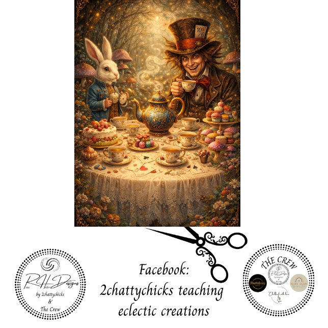 Decoupage Adventurous Enchanted Forest Tea Party Seidenpapier (Von Creator hochgeladen)