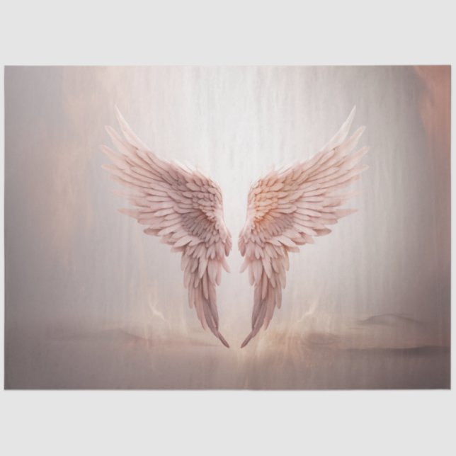 Decoupage Angel Wings Tanzen im Himmel Osterfest Seidenpapier (Vorderseite)