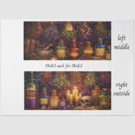 Decoupage Apothecary Sign Seidenpapier