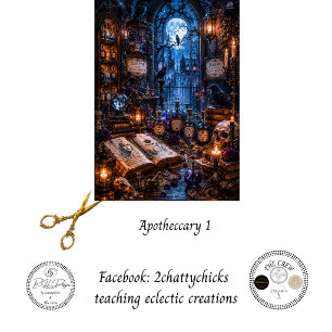 Decoupage Apotheker Alchemisten Kunst Seidenpapier