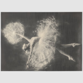 Decoupage Ballet Dancer Lumineszenz Lüster Seidenpapier