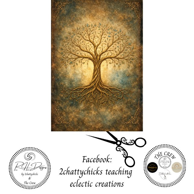 Decoupage Baum des Lebens & Gnade 1 Seidenpapier (Von Creator hochgeladen)