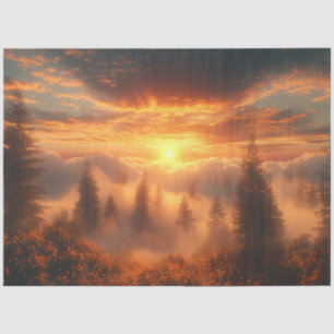 Decoupage Black Forest Deutschland Sunrise Seidenpapier
