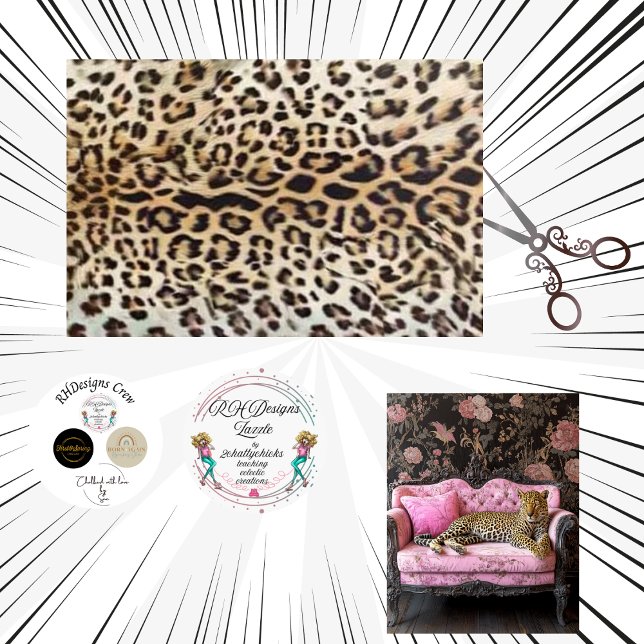 Decoupage Bold Leopard Print Background  Seidenpapier (Von Creator hochgeladen)
