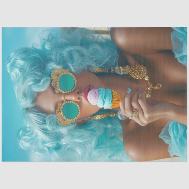 Decoupage Bold Summer Vibes Sun Kissed Leckereien Seidenpapier (Vorderseite)