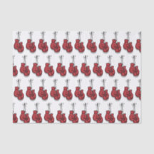Decoupage Boxing Birthday Red Gloves