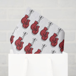 Decoupage Boxing Birthday Red Gloves Seidenpapier