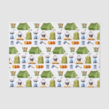 Decoupage Camping Camp Zent Geburtstagsparty