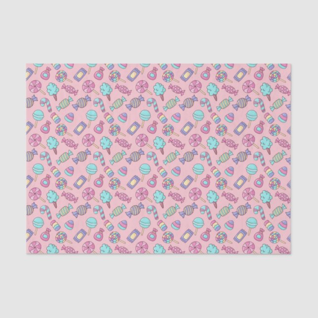 Decoupage Candy Pink Seidenpapier (Vorderseite)