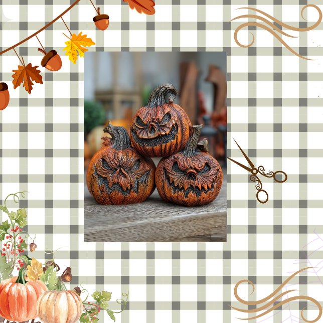 Decoupage Carved Pumpkins Wicked Harmony Seidenpapier (Von Creator hochgeladen)