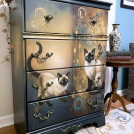 Decoupage Celestial Kitten Seidenpapier