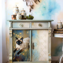 Decoupage Celestial Kitten Seidenpapier
