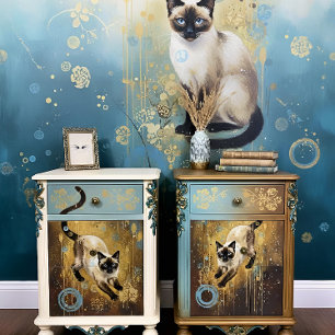 Decoupage Celestial Kitten Seidenpapier
