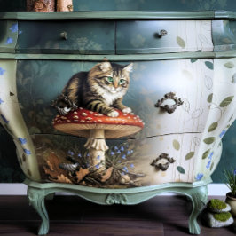 Decoupage Celestial Kitten Seidenpapier