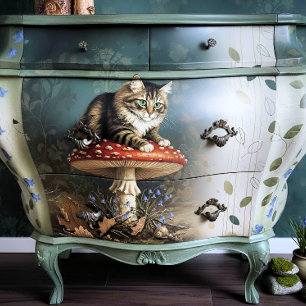 Decoupage Celestial Kitten Seidenpapier