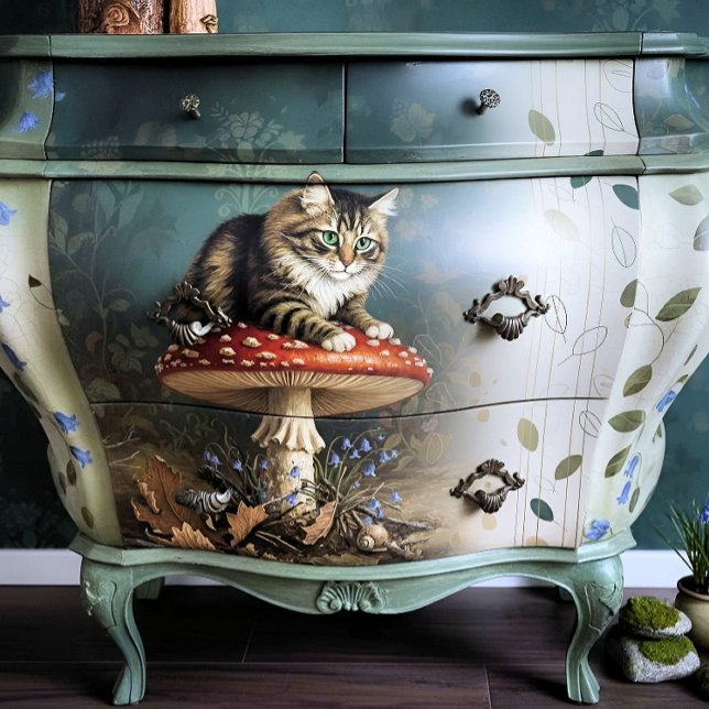 Decoupage Celestial Kitten Seidenpapier (Von Creator hochgeladen)