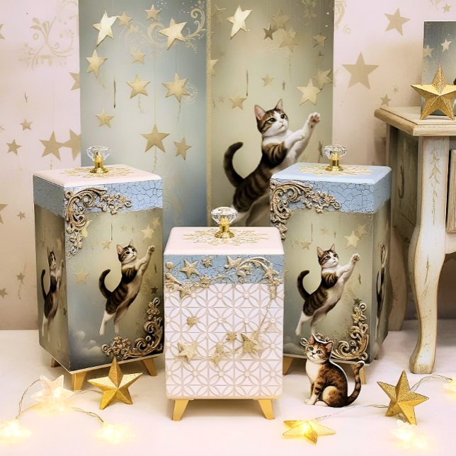 Decoupage Celestial Kitten Seidenpapier (Von Creator hochgeladen)