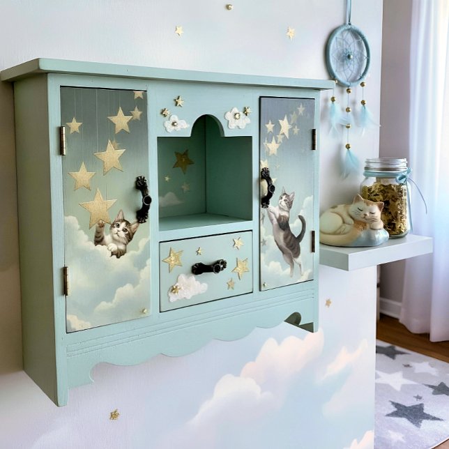Decoupage Celestial Kitten Seidenpapier (Von Creator hochgeladen)
