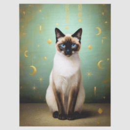Decoupage Celestial Kitten Seidenpapier