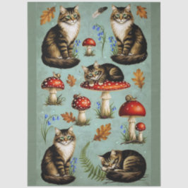 Decoupage Celestial Kitten Seidenpapier