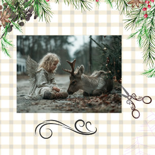 Decoupage Christmas Angel Country Road Seidenpapier