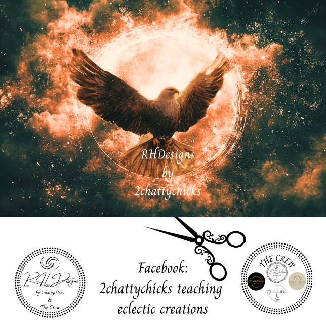 Decoupage Cosmic Atmosphere Adlerflügel verbreiten Seidenpapier (Von Creator hochgeladen)