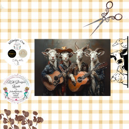 Decoupage Country Music Farm Goes Seidenpapier