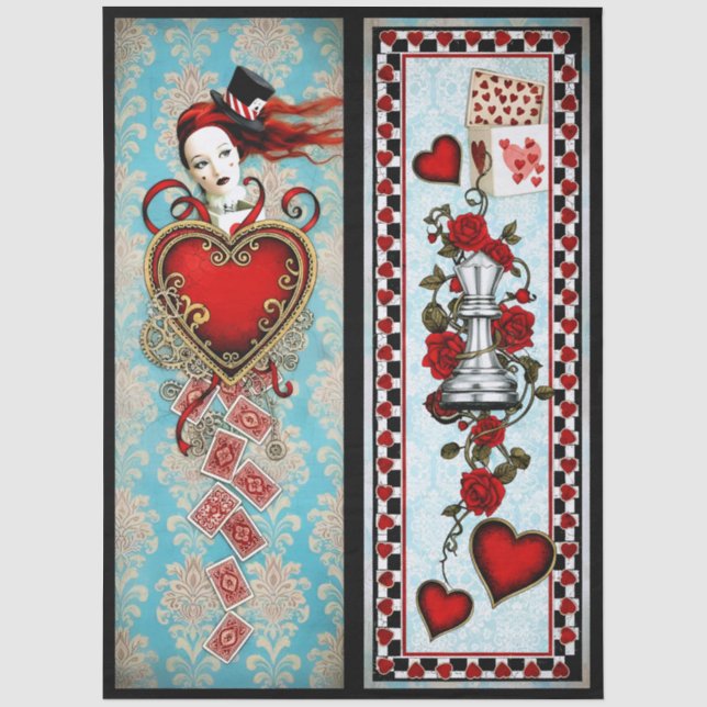 Decoupage Curious Wonderland Seidenpapier (Vorderseite)