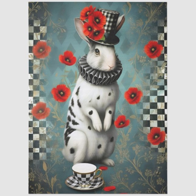 Decoupage Curious Wonderland Seidenpapier (Vorderseite)
