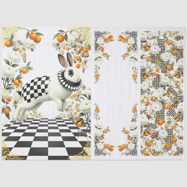 Decoupage Curious Wonderland Seidenpapier (Vorderseite)