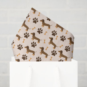 Decoupage Dackel Hund Tier Seidenpapier